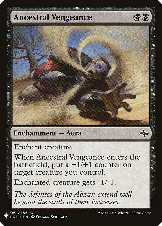 Ancestral Vengeance – Common Magic: The Gathering card from The List (#FRF-61)