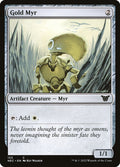 Gold Myr – Common Magic: The Gathering card from Neon Dynasty Commander (#153)