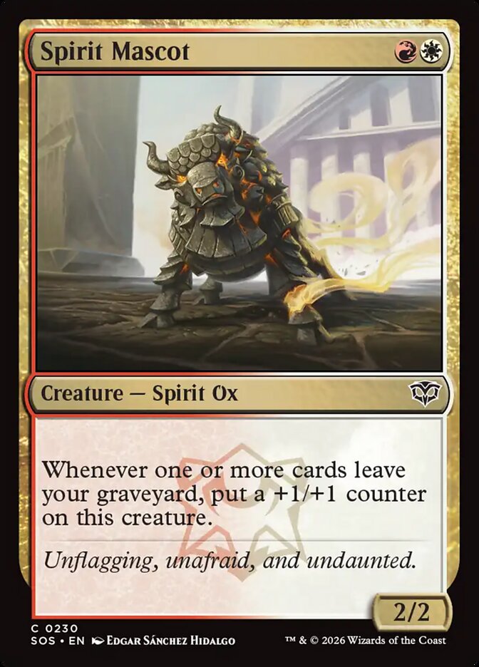 Spirit Mascot – Common Magic: The Gathering card from Secrets of Strixhaven (#230)