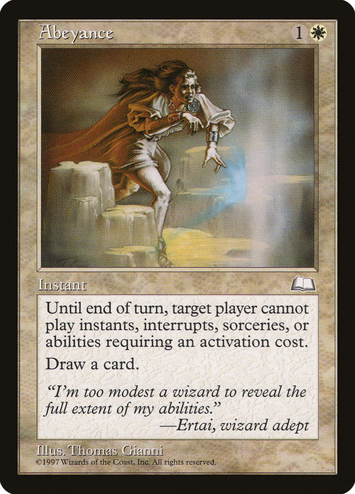 Abeyance – Rare Magic: The Gathering card from Weatherlight (#1)