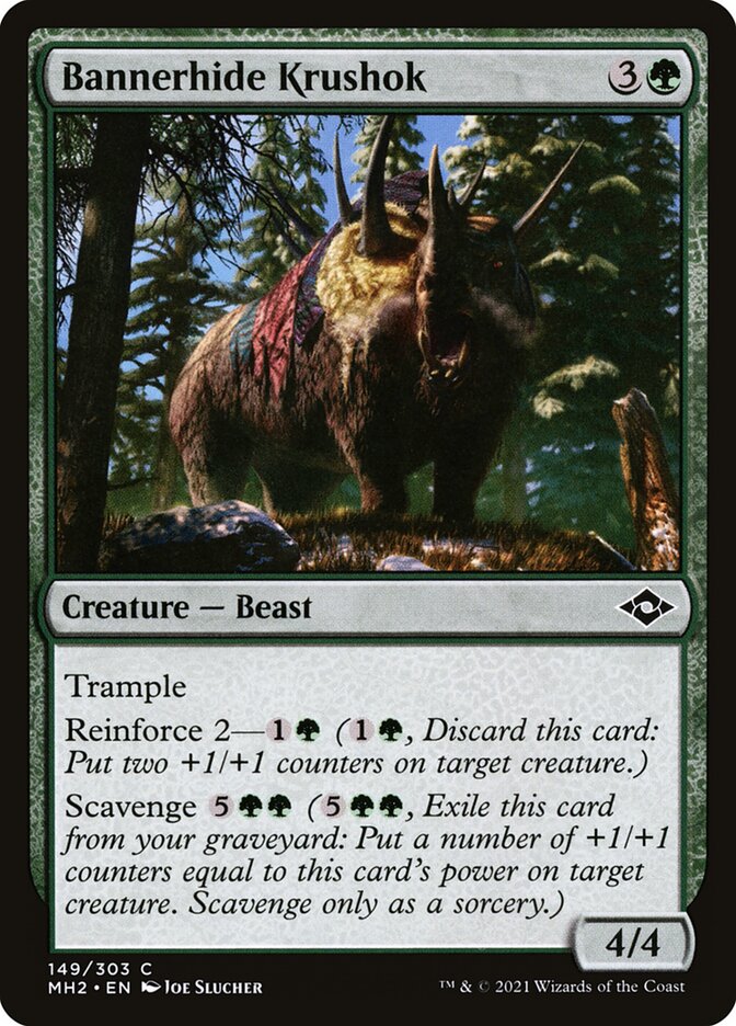 Bannerhide Krushok – Common Magic: The Gathering card from Modern Horizons 2 (#149)
