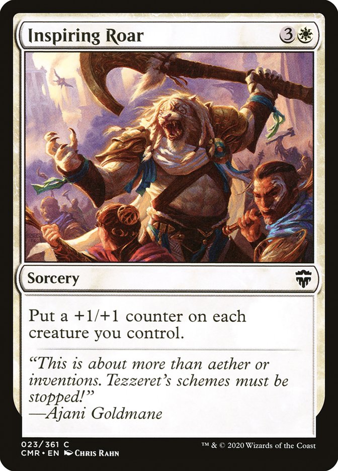 Inspiring Roar – Common Magic: The Gathering card from Commander Legends (#23)