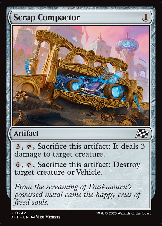 Scrap Compactor – Common Magic: The Gathering card from Aetherdrift (#242)