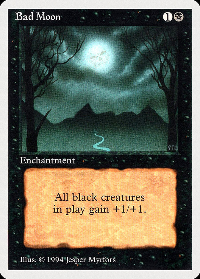 Bad Moon – Rare Magic: The Gathering card from Summer Magic / Edgar (#94)