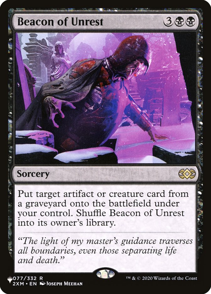 Beacon of Unrest – Rare Magic: The Gathering card from The List (#2XM-77)