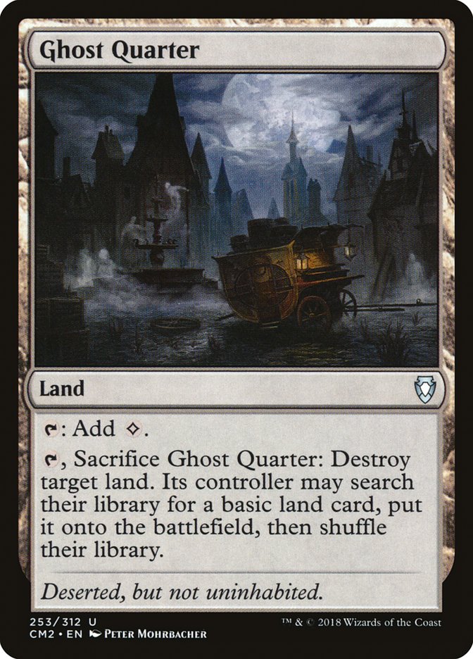 Ghost Quarter – Uncommon Magic: The Gathering card from Commander Anthology Volume II (#253)