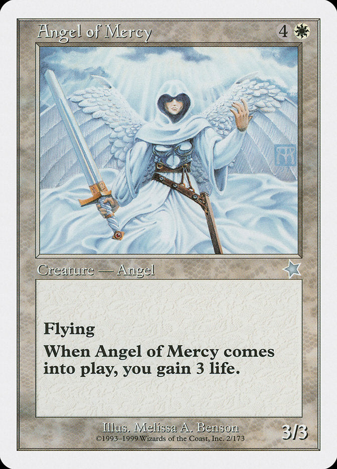 Angel of Mercy – Uncommon Magic: The Gathering card from Starter 1999 (#2)