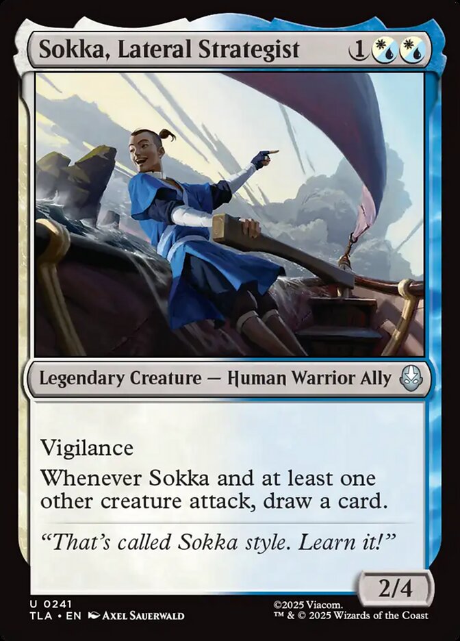 Sokka, Lateral Strategist – Uncommon Magic: The Gathering card from Avatar: The Last Airbender (#241)