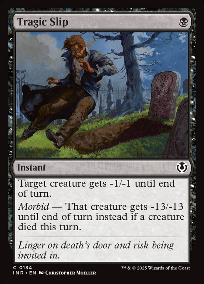Tragic Slip – Common Magic: The Gathering card from Innistrad Remastered (#134)