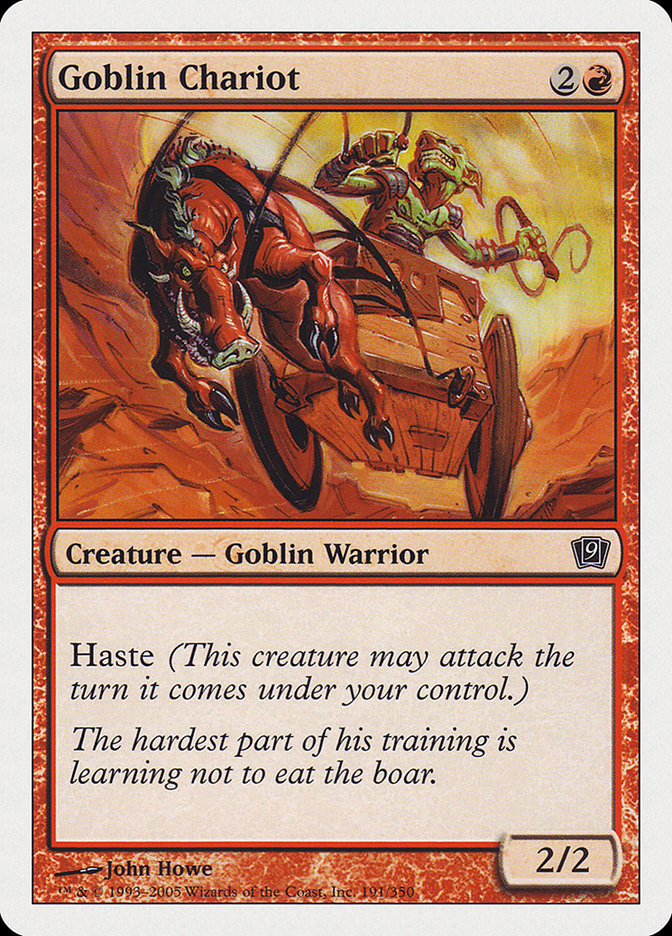 Goblin Chariot – Common Magic: The Gathering card from Ninth Edition (#191)