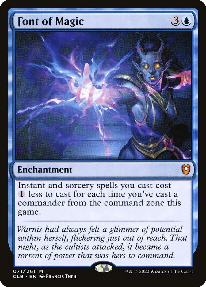 Font of Magic – Mythic Magic: The Gathering card from Commander Legends: Battle for Baldur's Gate (#71)