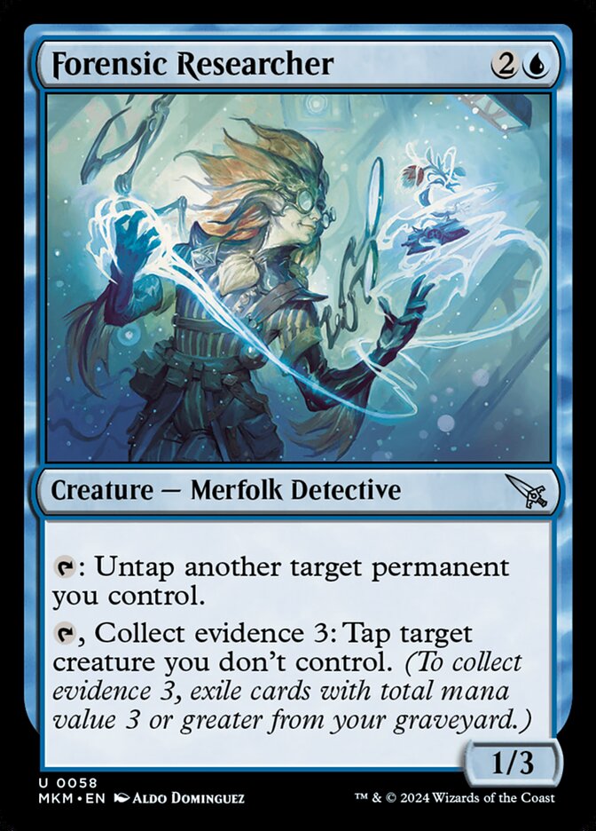 Forensic Researcher – Uncommon Magic: The Gathering card from Murders at Karlov Manor (#58)