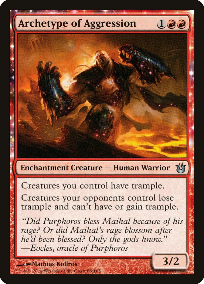 Archetype of Aggression – Uncommon Magic: The Gathering card from Born of the Gods (#88)