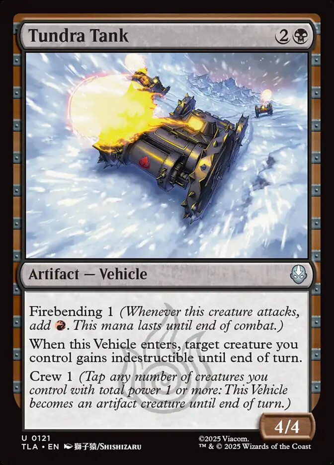 Tundra Tank – Uncommon Magic: The Gathering card from Avatar: The Last Airbender (#121)