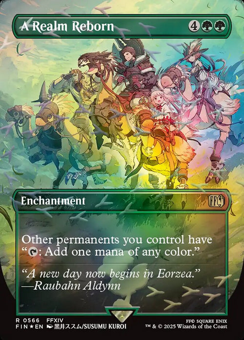 A Realm Reborn – Rare Magic: The Gathering card from Final Fantasy (#566)