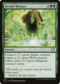 Bestial Menace – Uncommon Magic: The Gathering card from Midnight Hunt Commander (#134)