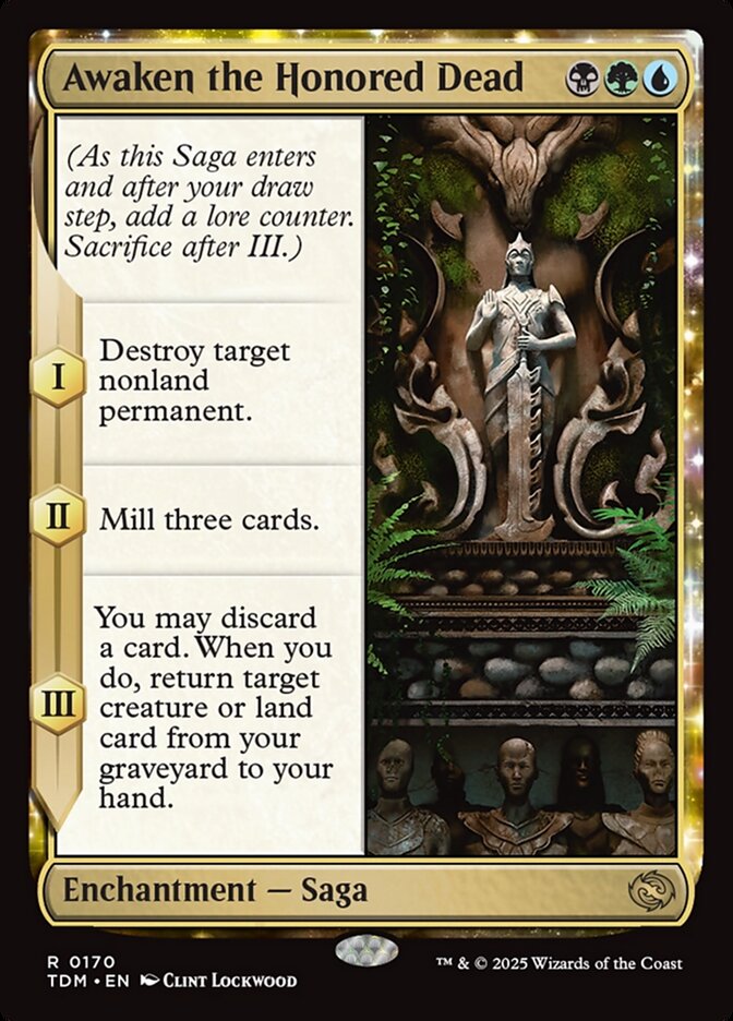 Awaken the Honored Dead – Rare Magic: The Gathering card from Tarkir: Dragonstorm (#170)