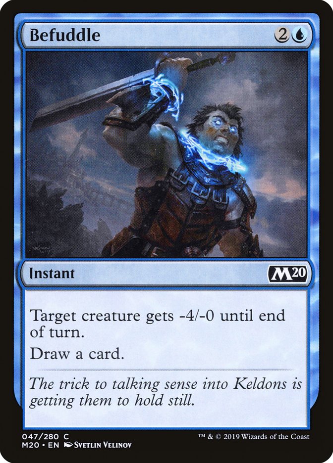 Befuddle – Common Magic: The Gathering card from Core Set 2020 (#47)