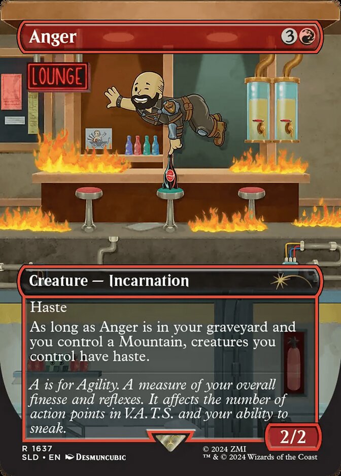 Anger – Rare Magic: The Gathering card from Secret Lair Drop (#1637)