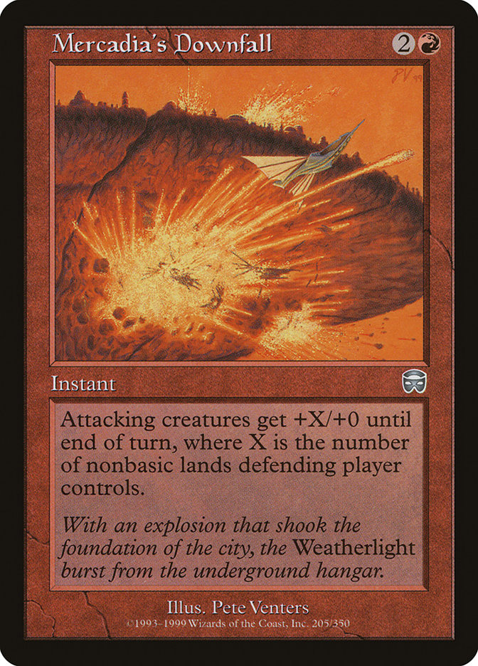 Mercadia's Downfall – Uncommon Magic: The Gathering card from Mercadian Masques (#205)