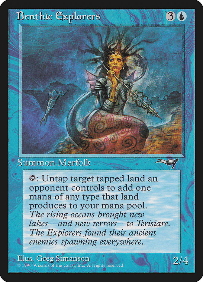 Benthic Explorers – Common Magic: The Gathering card from Alliances (#24a)