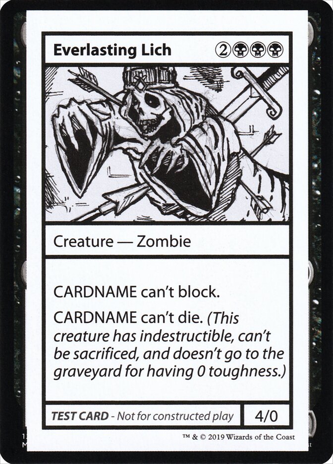 Everlasting Lich – Rare Magic: The Gathering card from Mystery Booster Playtest Cards 2021 (#41)