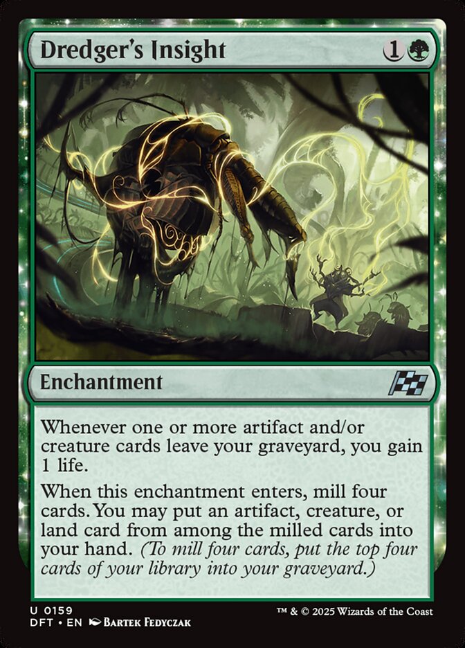 Dredger's Insight – Uncommon Magic: The Gathering card from Aetherdrift (#159)