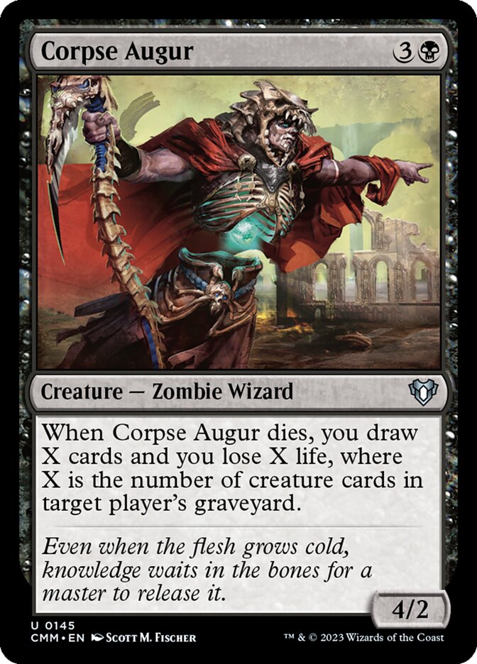 Corpse Augur – Uncommon Magic: The Gathering card from Commander Masters (#145)