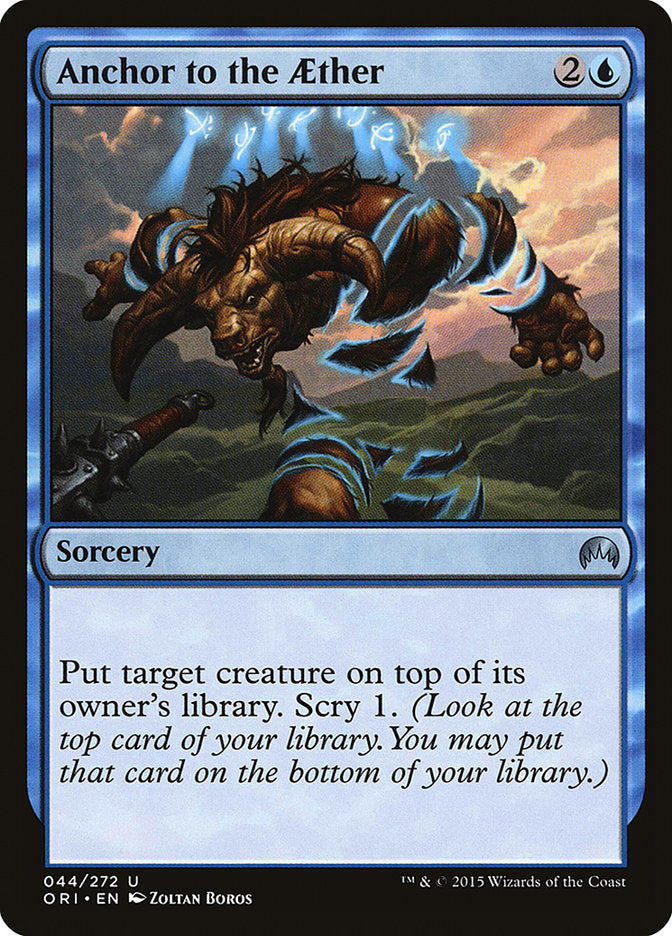 Anchor to the Aether – Uncommon Magic: The Gathering card from Magic Origins (#44)