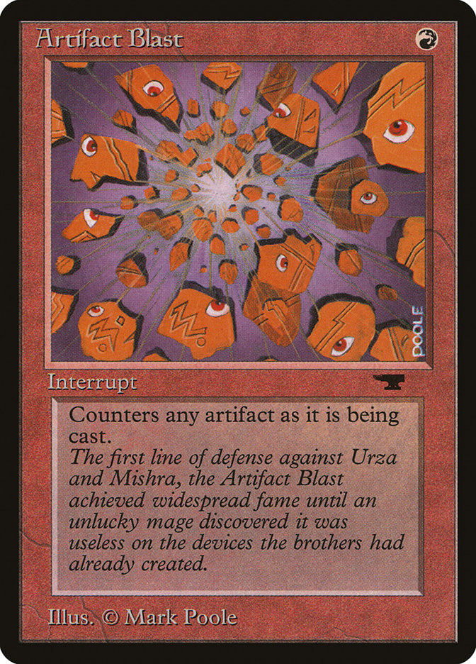 Artifact Blast – Common Magic: The Gathering card from Antiquities (#22)