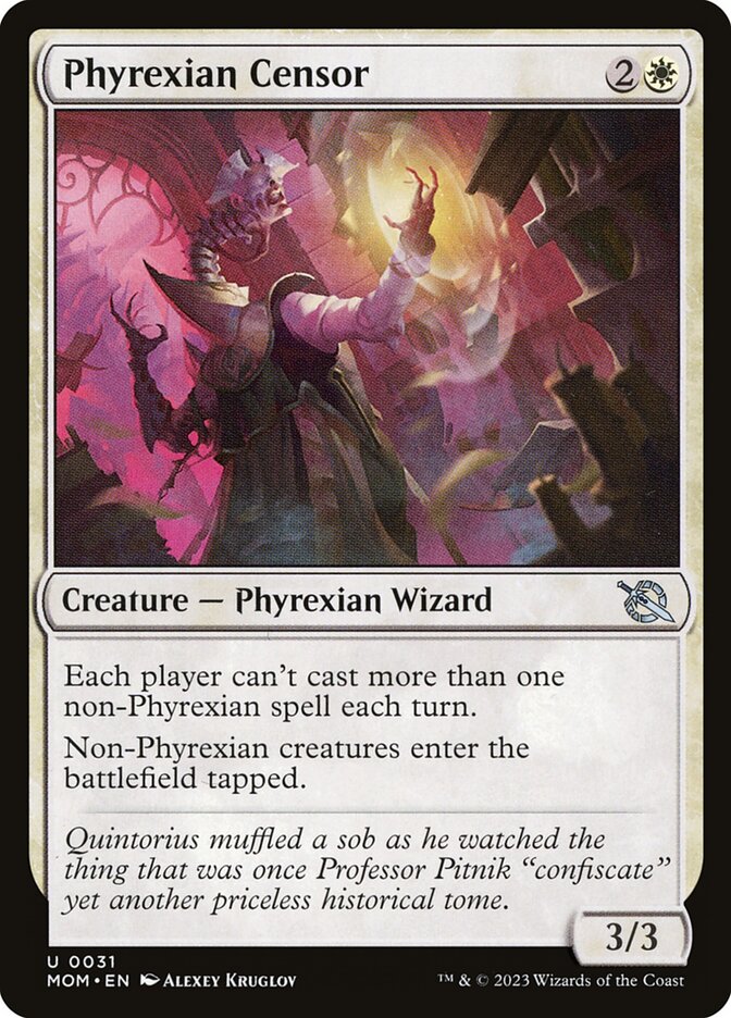 Phyrexian Censor – Uncommon Magic: The Gathering card from March of the Machine (#31)