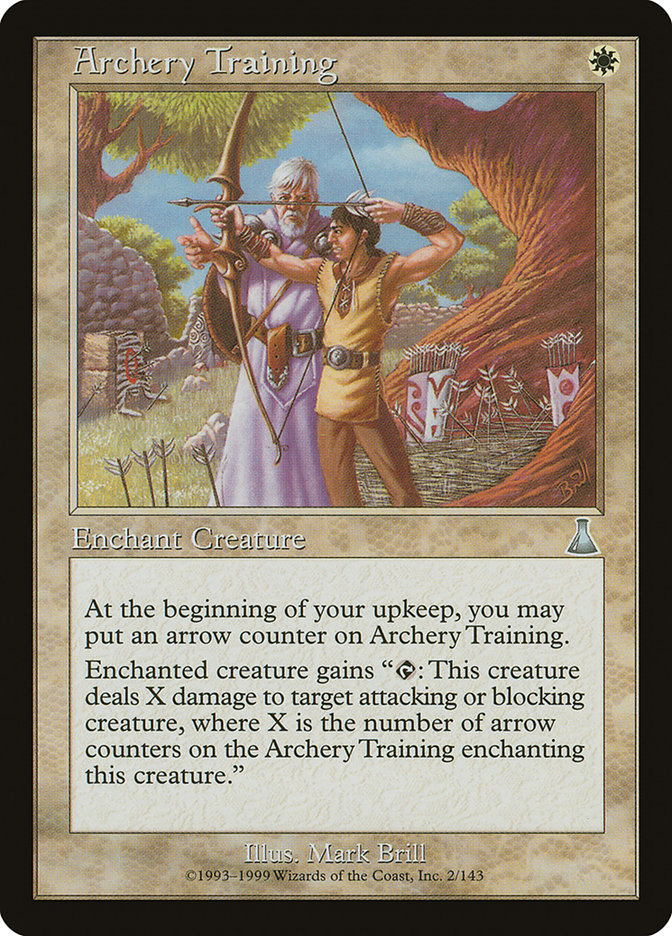 Archery Training – Uncommon Magic: The Gathering card from Urza's Destiny (#2)