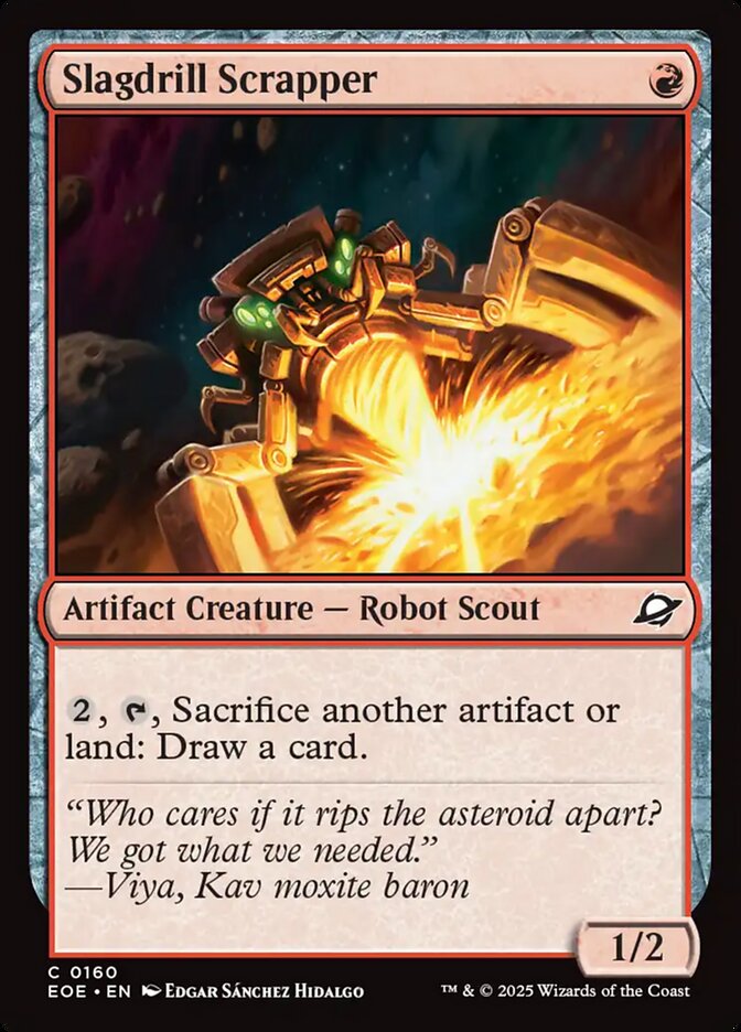 Slagdrill Scrapper – Common Magic: The Gathering card from Edge of Eternities (#160)
