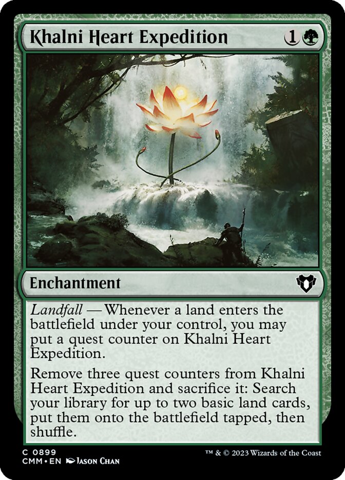 Khalni Heart Expedition – Common Magic: The Gathering card from Commander Masters (#899)