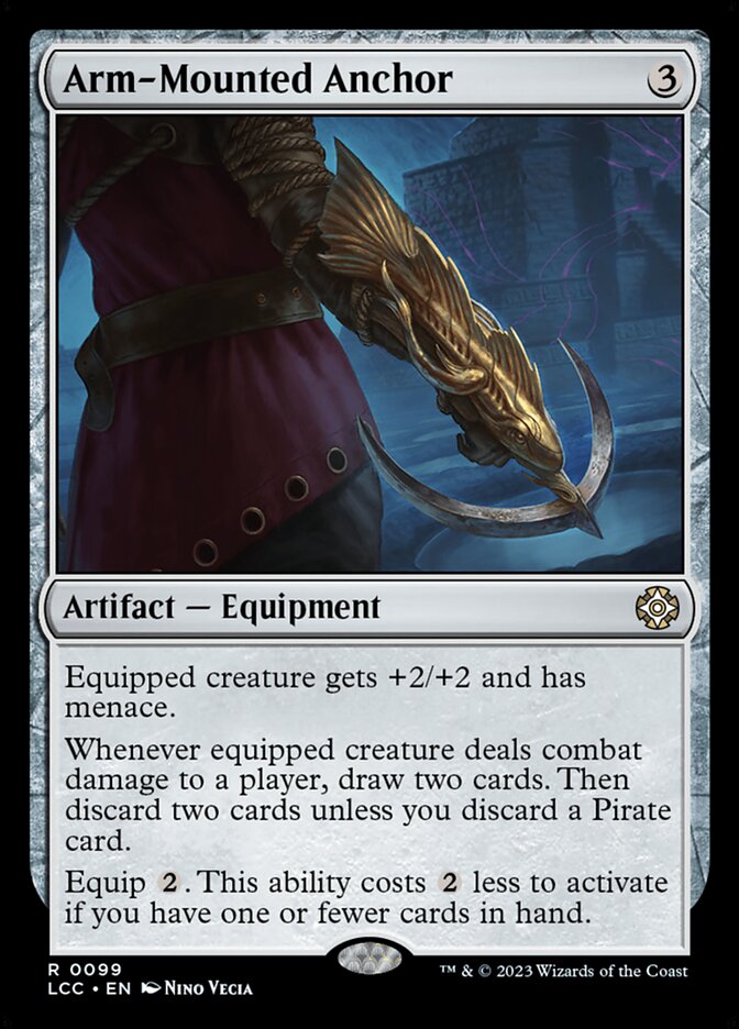 Arm-Mounted Anchor – Rare Magic: The Gathering card from The Lost Caverns of Ixalan Commander (#99)