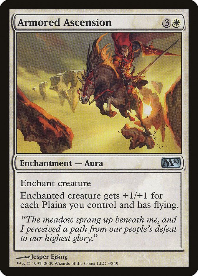 Armored Ascension – Uncommon Magic: The Gathering card from Magic 2010 (#3)