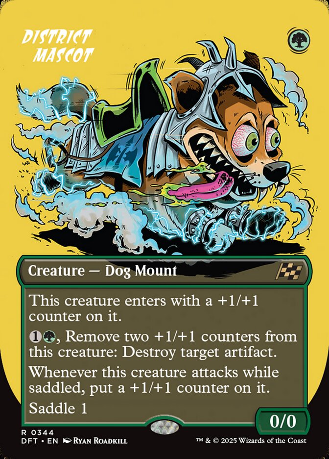 District Mascot – Rare Magic: The Gathering card from Aetherdrift (#344)