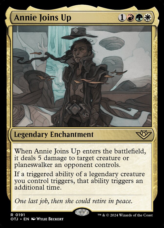 Annie Joins Up – Rare Magic: The Gathering card from Outlaws of Thunder Junction (#191)