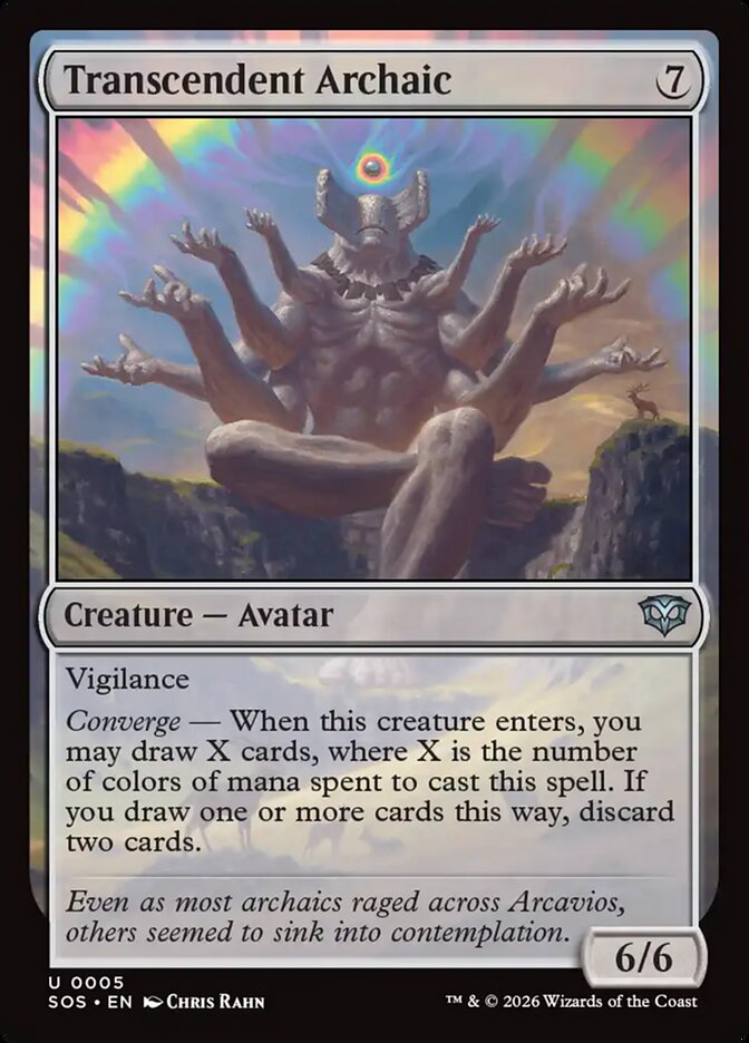 Transcendent Archaic – Uncommon Magic: The Gathering card from Secrets of Strixhaven (#5)