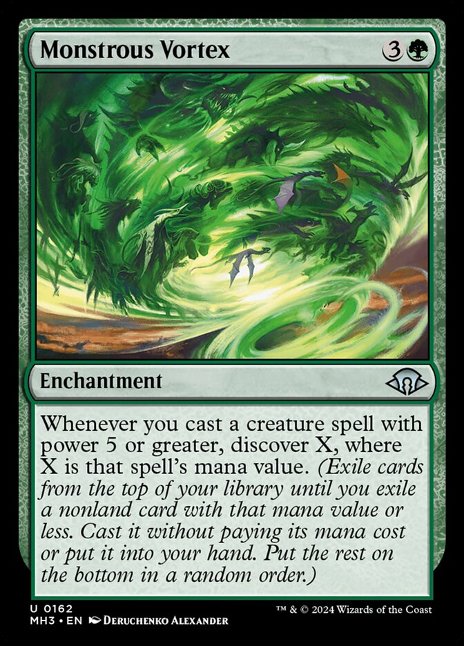 Monstrous Vortex – Uncommon Magic: The Gathering card from Modern Horizons 3 (#162)