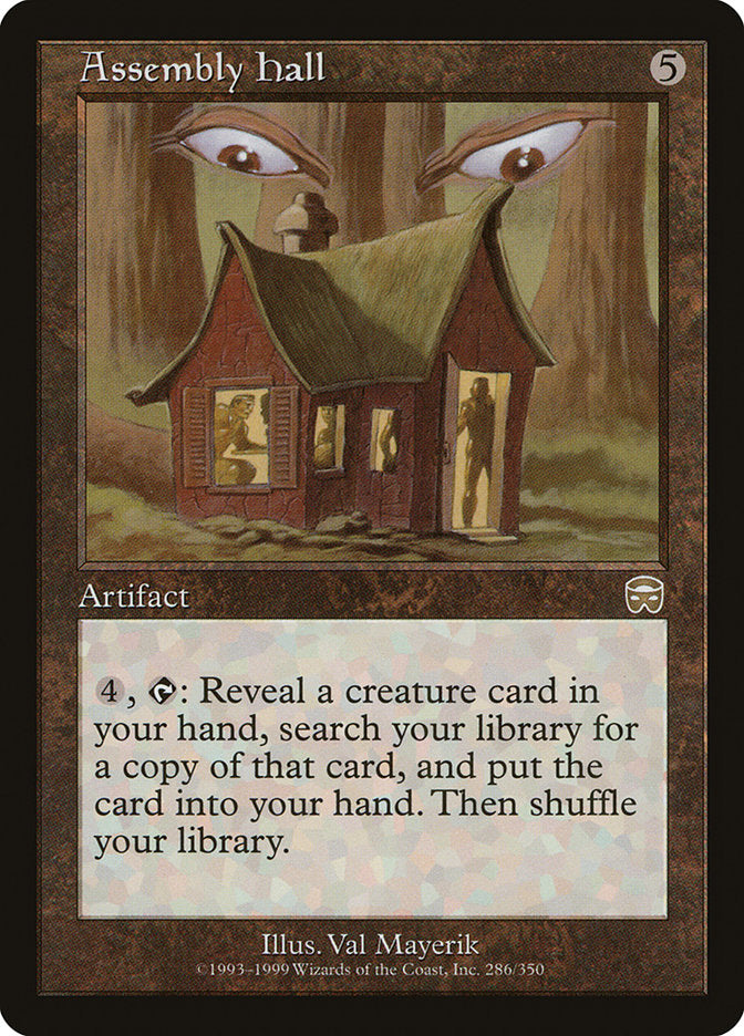 Assembly Hall – Rare Magic: The Gathering card from Mercadian Masques (#286)