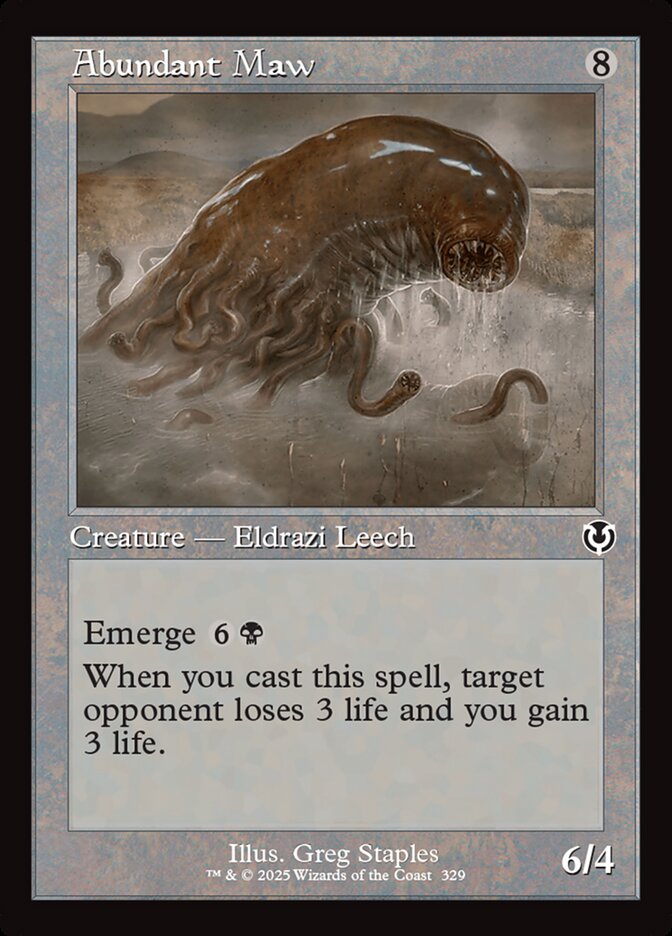 Abundant Maw – Common Magic: The Gathering card from Innistrad Remastered (#329)