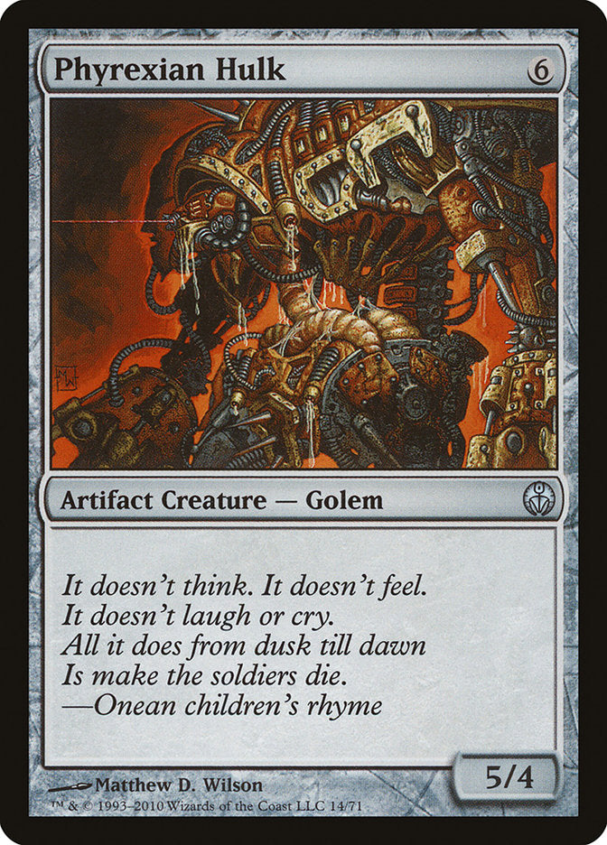 Phyrexian Hulk – Uncommon Magic: The Gathering card from Duel Decks: Phyrexia vs. the Coalition (#14)
