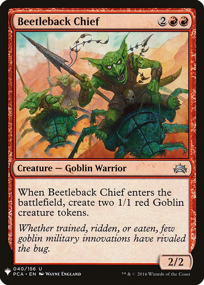 Beetleback Chief – Uncommon Magic: The Gathering card from The List (#PCA-40)
