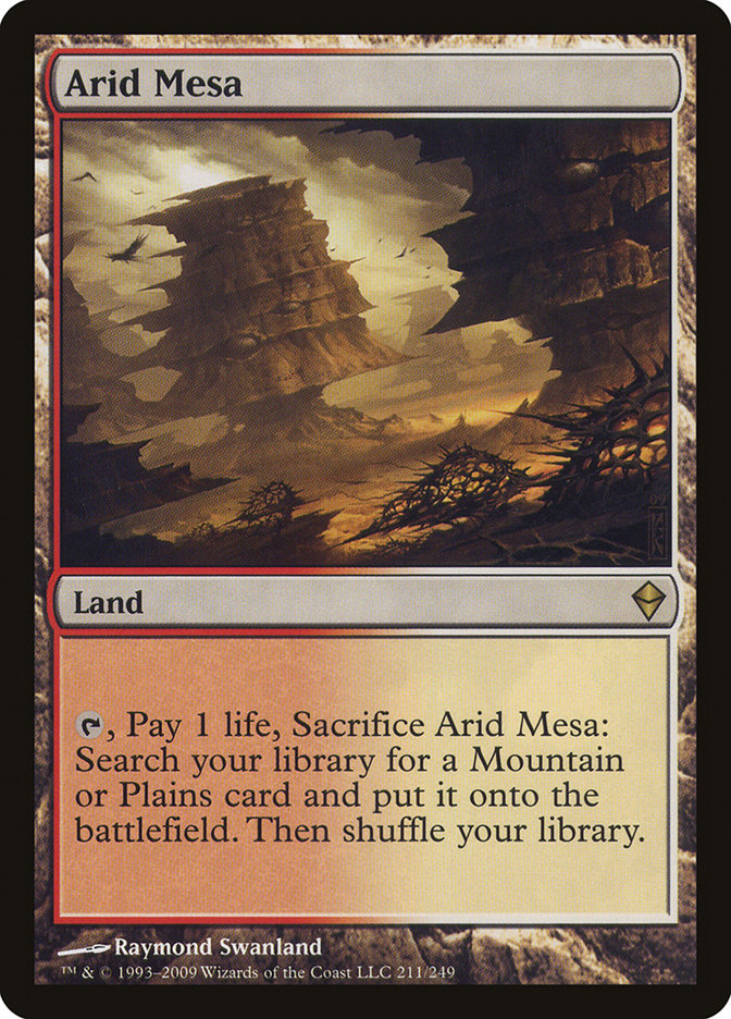 Arid Mesa – Rare Magic: The Gathering card from Zendikar (#211)