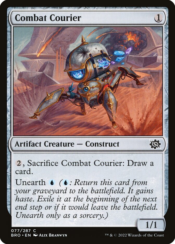 Combat Courier – Common Magic: The Gathering card from The Brothers' War (#77)