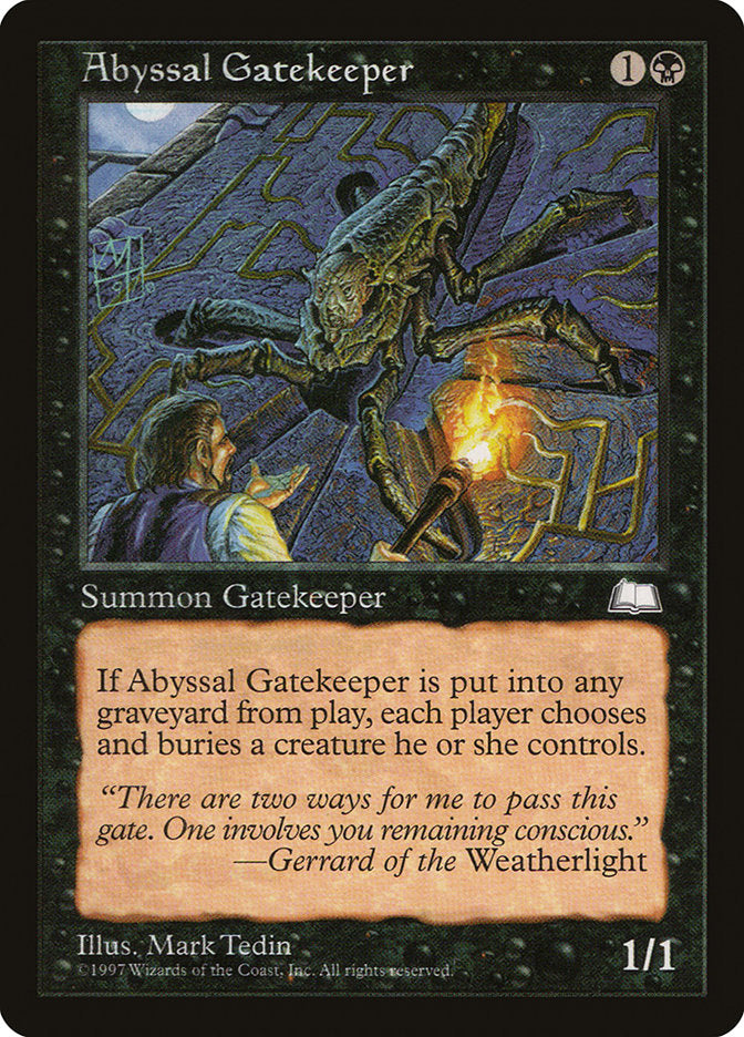 Abyssal Gatekeeper – Common Magic: The Gathering card from Weatherlight (#59)