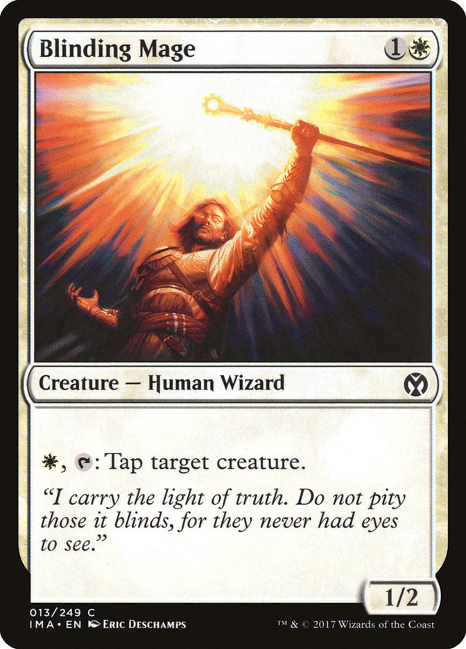 Blinding Mage – Common Magic: The Gathering card from Iconic Masters (#13)