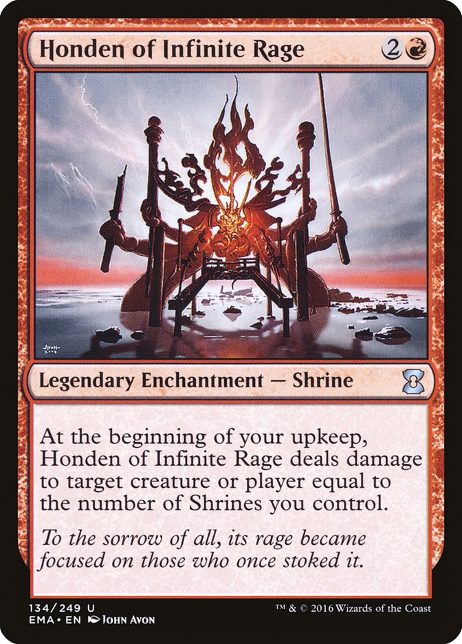 Honden of Infinite Rage – Uncommon Magic: The Gathering card from Eternal Masters (#134)