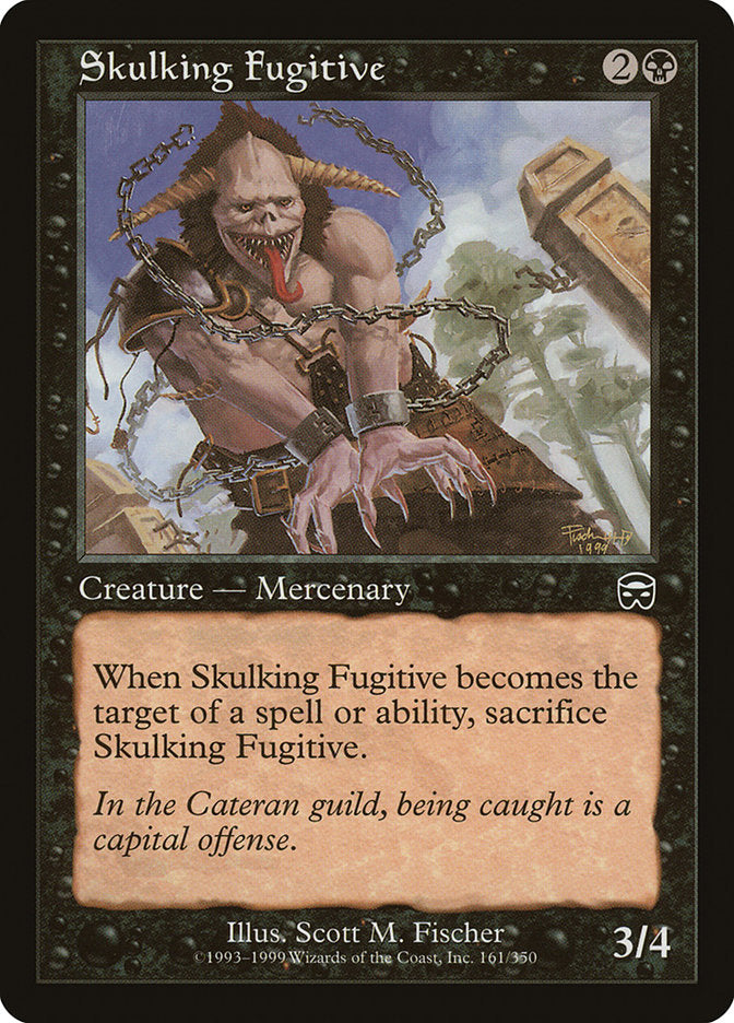 Skulking Fugitive – Common Magic: The Gathering card from Mercadian Masques (#161)